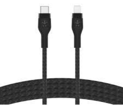 BELKIN Кабель BoostCharge PRO Flex USB-C-Lightning Braided Silicone Cable. Длина: 1м. Цвет: черный