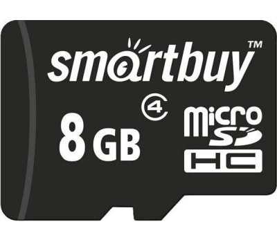 Карта памяти SMARTBUY (SB8GBSDCL4-00) MicroSDHC 8GB Сlass4