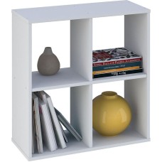 Стеллаж POLINI Стеллаж Polini Home Smart Кубический 4 секции, белый (1кор)