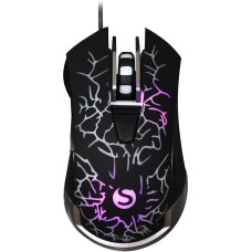 SUNWIND Мышь SW-M705G, игровая, оптическая, проводная, USB, черный [1422391]