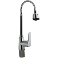 Смесители BRIMIX 5912 Смеситель для кухни, шаровый, из высокопрочного АБС пластика, с гибким изливом, с большим двухрежимным аэратором, цвет ХРОМ