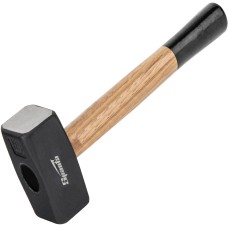 Кувалда SPARTA Кувалда, 1500 г, кованая головка, деревянная двухцветная рукоятка 10907