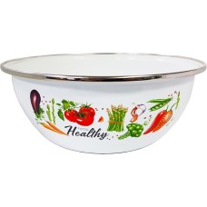 Миска APPETITE 10-0311/4 Veggies эмал 2,5л нерж/об
