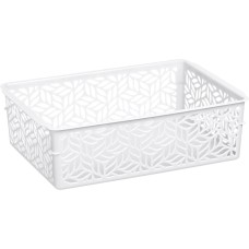 Корзинка HOMVER Linden универсальная 2л, 230х160х70мм (белый) 221313129/01