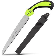 DELI Садовая пила с ножнами DL580927 270мм, сталь 65Mn, шаг зубьев 7TPI, обрезиненая ручка, шлифовка зубов с 3-х сторон, двухрядное распределение кромок