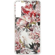 BORASCO Чехол (клип-кейс) ArtWorks, для Samsung Galaxy S22+, прозрачный/рисунок [51476]