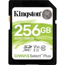 KINGSTON Флеш карта SDXC 256GB SDS2/256GB Canvas Select Plus w/o adapter