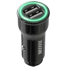 WIIIX Автомобильное зарядное устройство UCC-5-2-01-ANT, 2xUSB-A, 2.4A, черный