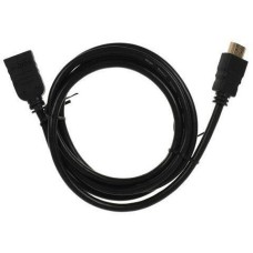 кабель BURO Кабель-удлинитель аудио-видео HDMI (m) - HDMI (f), 1.5м, GOLD, черный [bu-hdmi2.0-extnd-1.5m]