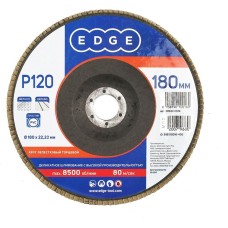 Круг лепестковый EDGE Круг лепестковый торцевой (180х22.23 мм, P120)
