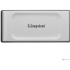 Kingston External SSD 2TB [SXS2000/2000GA] External XS2000 BOC, Type-C, USB 3.2 Gen 2x2, R/W 2000/2000MB/s, IP55, 70x33x14mm, Silver (60 мес)
