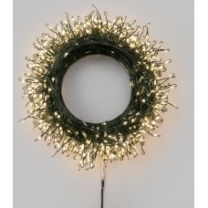 NEON-NIGHT Гирлянда светодиодная Роса Фейерверк с контроллером 40м 1000 LED ТЕПЛЫЙ БЕЛЫЙ IP20 на катушке, зеленый провод