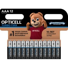 OPTICELL AAA Батарейка Turbo MAX LR03, 12 шт