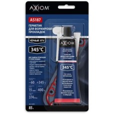 Герметик AXIOM AS187 AXIOM Герметик для формирования прокладок высокотемпературный RTV, чёрный(упак.12 шт)