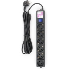 POWERCUBE Сетевой фильтр SPG6-B2 5м (6 розеток) черный (коробка)