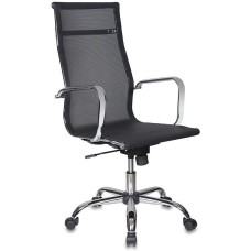 БЮРОКРАТ Кресло руководителя CH-993 черный M01 сетка крестов. металл хром