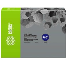 CACTUS Картридж струйный CS-EPT9661 T9661 черный пигментный (40000стр.) (795мл) для Epson WorkForce Pro WF-M5299DW/M5799DWF с чипом