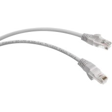 CABEUS Патч-корд PC-UTP-RJ45-CAT.5E-20M-LSZH U/UTP RJ-45 вил.-вилка RJ-45 кат.5E 20м серый LSZH