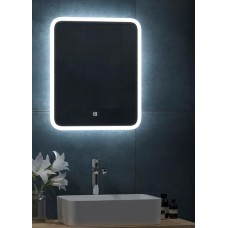 САНАКС - Зеркало 500 х 600 мм, сенсорное, с внутренней ЛЭД подсветкой, безрамочное 45236