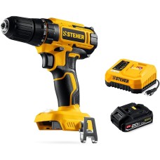 STEHER 20 В, 40 Н·м, 1 АКБ LMS (2 А·ч), дрель-шуруповерт (CD-40-21)