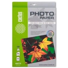 CACTUS Фотобумага CS-MA423050 A4/230г/м2/50л./белый матовое для струйной печати