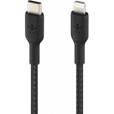 BELKIN Кабель BoostCharge USB-C Braided Cable with Lightning Connector. Длина: 2м. Цвет: черный