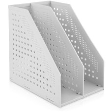 DELI Лоток вертикальный 78999GREY 78999Gray 2отд. складной 168х255х243мм серый пластик