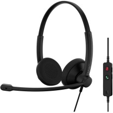 EPOS Гарнитура Impact 100 UC Stereo, для компьютера/мобильных устройств, накладные, проводные, черный [1001420]