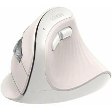 UGREEN Беспроводная компьютерная мышь вертикальная MU008mini (85249) Dual-mode Wireless Vertical Mouse 2.4 GHz&BT. Цвет: теплый бежевый