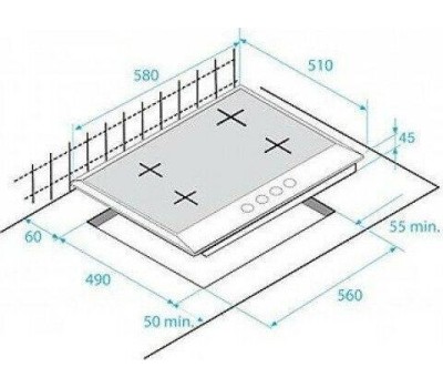 Независимая варочная панель газовая BEKO HIAG 64223 SX