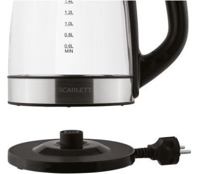 Чайник электрический SCARLETT SC-EK27G19 черное стекло 2,2л