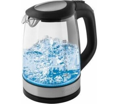 Чайник электрический SCARLETT SC-EK27G19 черное стекло 2,2л