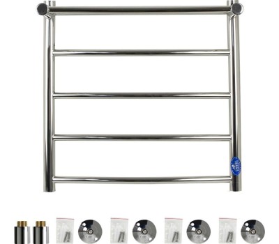 Полотенцесушитель водяной САНАКС кп5060 КЛАССИК-ДУГА,с ПОЛКОЙ ШхВ-500х600мм, труба-D32х2мм нержавейка полированная