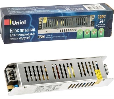 Не герметичные (класс защиты IP 20) UNIEL (UL-00002431) UET-VAS-120B20 24V IP20
