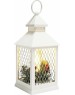 NEON-NIGHT (513-042) Декоративный фонарь со свечкой, белый , 10.5х10.5х24 см, цвет Теплый