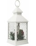 NEON-NIGHT (513-042) Декоративный фонарь со свечкой, белый , 10.5х10.5х24 см, цвет Теплый