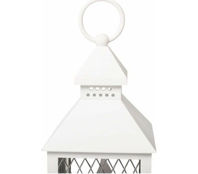 NEON-NIGHT (513-042) Декоративный фонарь со свечкой, белый , 10.5х10.5х24 см, цвет Теплый