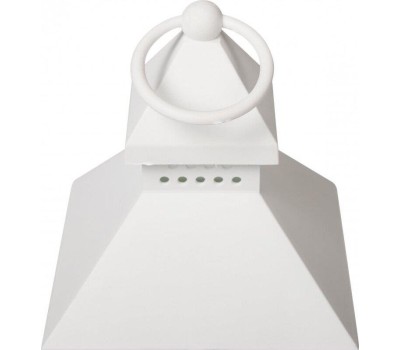 NEON-NIGHT (513-042) Декоративный фонарь со свечкой, белый , 10.5х10.5х24 см, цвет Теплый