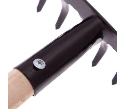 Грабли СИБРТЕХ Грабли стальные, 360х1300 мм, 14 прямых зубьев, деревянный черенок 61742