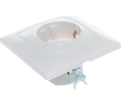 Розетка SMARTBUY (SBE-01w-16-S1-Z) Венера, 1-местная, белый