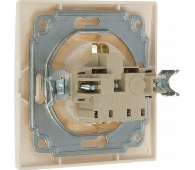 Розетка SMARTBUY (SBE-01w-16-S1-Z) Венера, 1-местная, белый