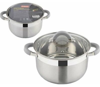 Кастрюля MALLONY Felicita, объем 2 л, из нерж стали с крышкой (009386)