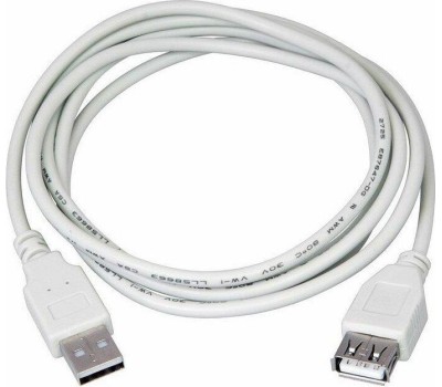 Дата-кабель REXANT (18-1116) Кабель USB (шт. USB A - гн. USB A) 3 метра, серый REXANT