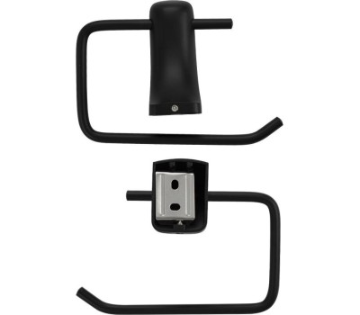 Аксессуары для ванной комнаты и туалета TITAN 76002 Держатель туалетной бумаги и полотенца, без экрана, чёрного цвета