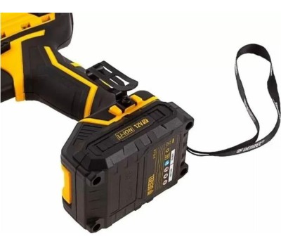 Дрель DENZEL Дрель-шуруповерт аккумуляторная CDL-12-02BM, Li-Ion, 12 В, 2 акк. 26105