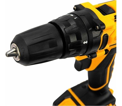 Дрель DENZEL Дрель-шуруповерт аккумуляторная CDL-12-02BM, Li-Ion, 12 В, 2 акк. 26105