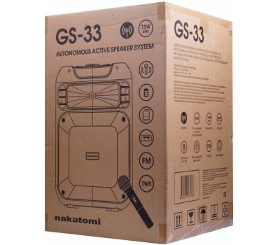 Мидисистема NAKATOMI GS-33 черный