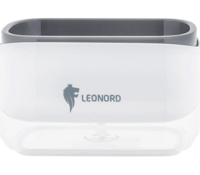 LEONORD Диспенсер для моющего средства SAUBER (нажимной, с держателем губки)