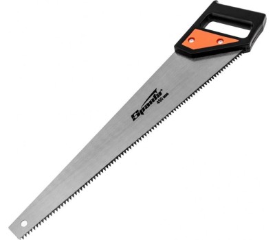 Ножовка SPARTA Ножовка по дереву, 450 мм, 5-6 TPI, каленый зуб, пластиковая рукоятка
