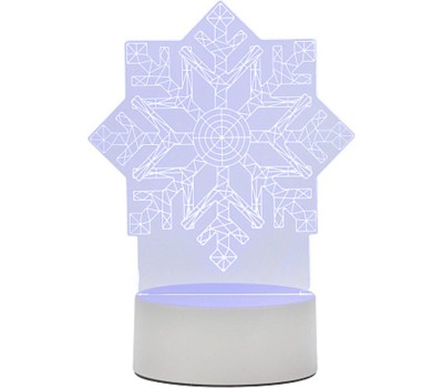 ENERGY Светильник декоративный EN-NL 26 3D снежинка (106257)